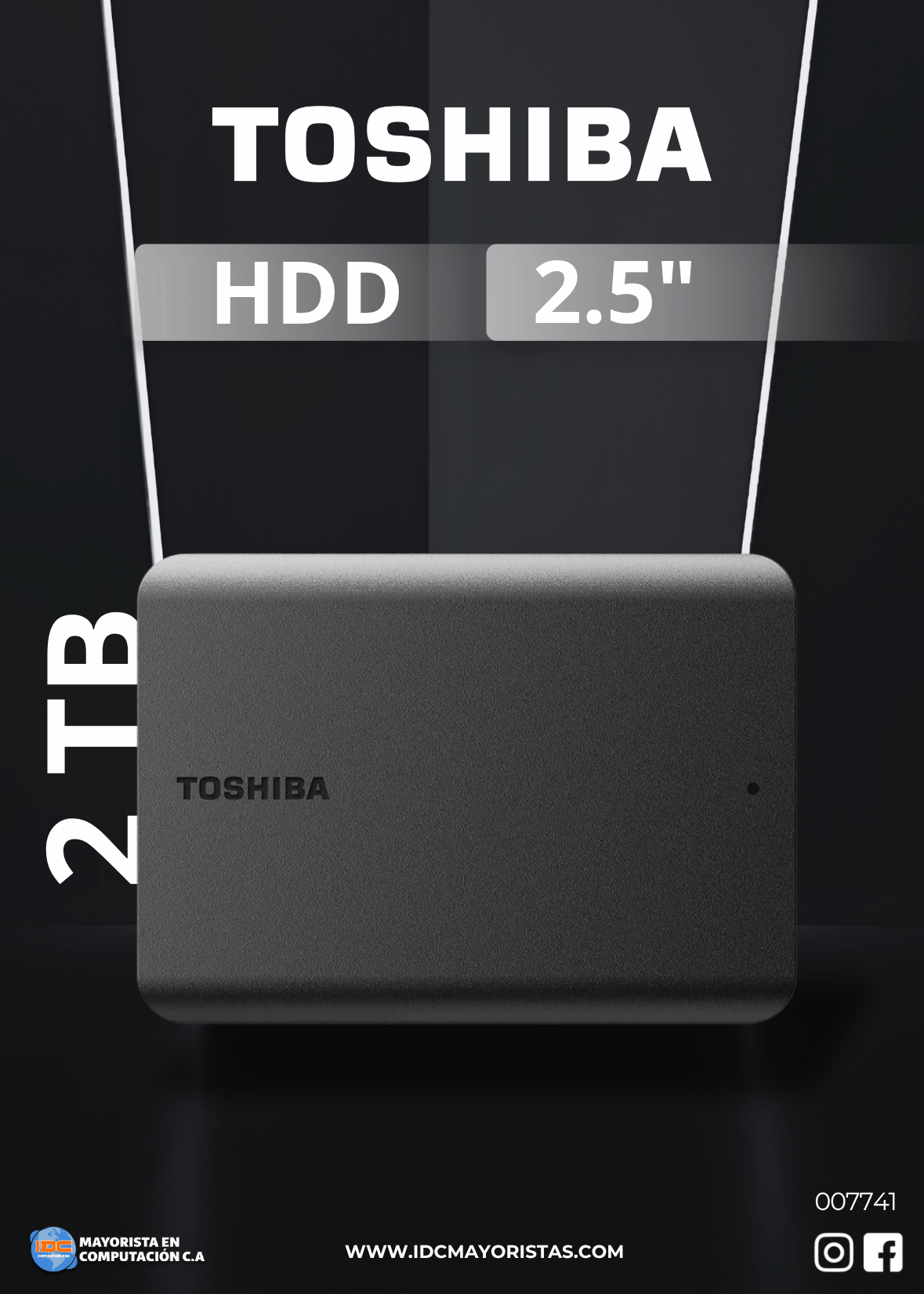 Disco Duro Externo 2tb Sata Toshiba 2.5