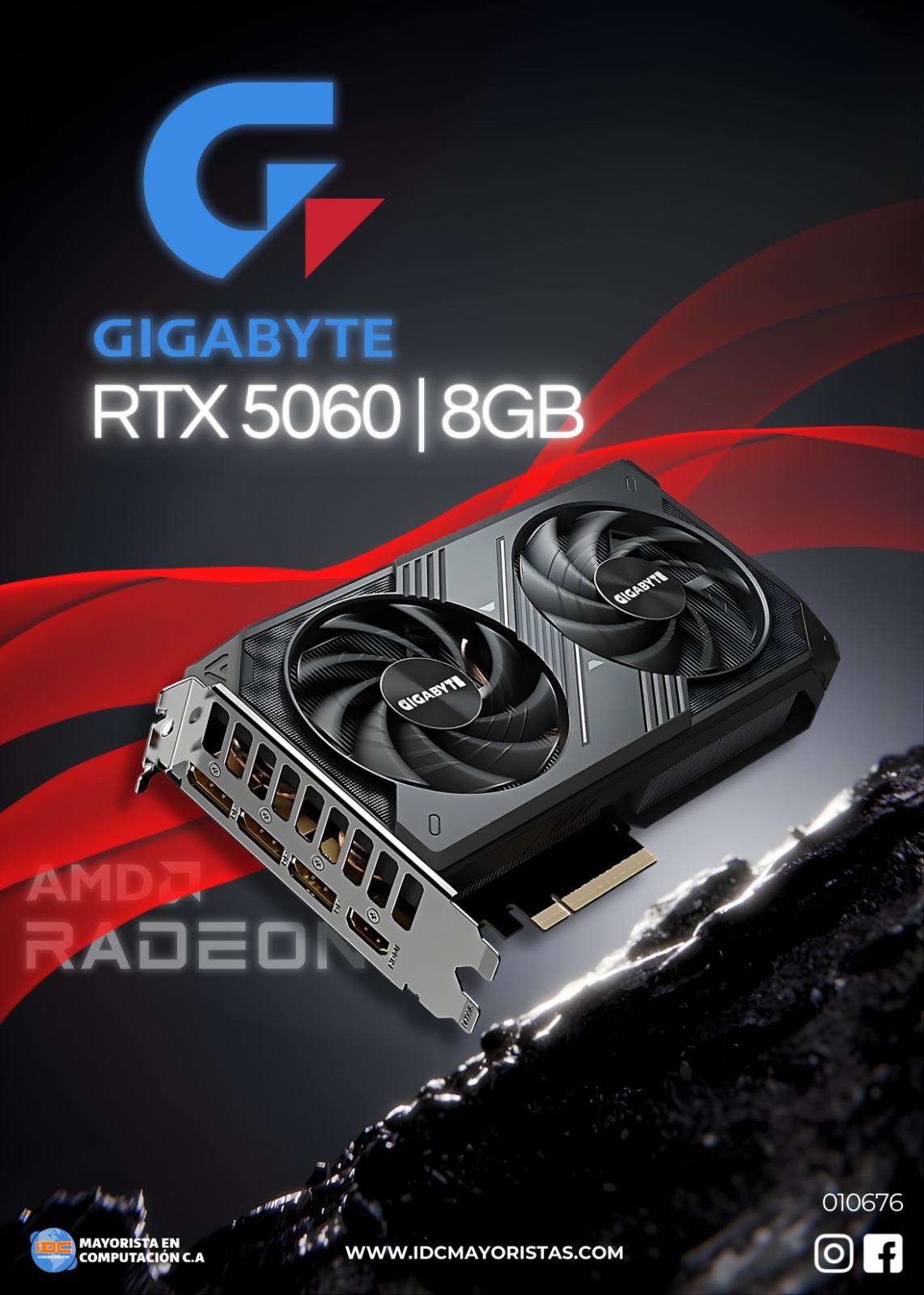 Tarjeta De Video Gigabyte Gv-n5060wf2-8gd Windforce Geforce Rtx